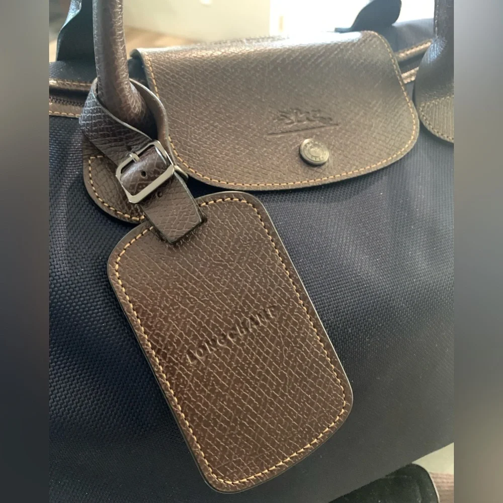 Mint Condition Longchamp Duffel Bag (Large, Blue) - Picture 4 of 4